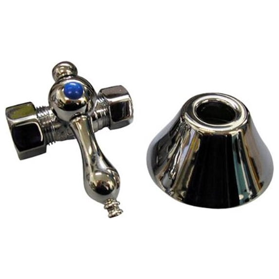 BarclayStraight Stop w/flange, 1/2"