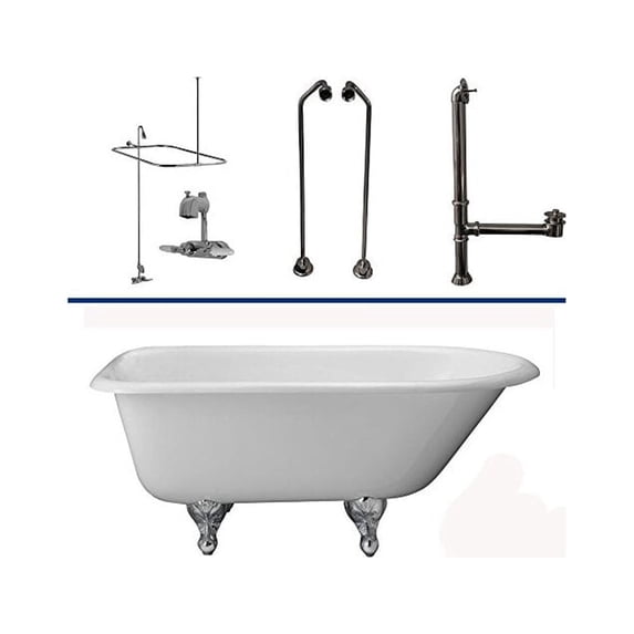 BarclayTub Kit 54" CI Roll Top, Shwr