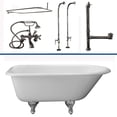 thumbnail image 1 of BarclayTub Kit 60" CI Roll Top, Shwr, 1 of 6