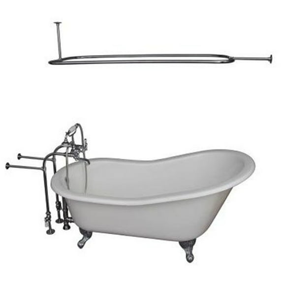 BarclayTub Kit 60" CI Slipper, Shwr