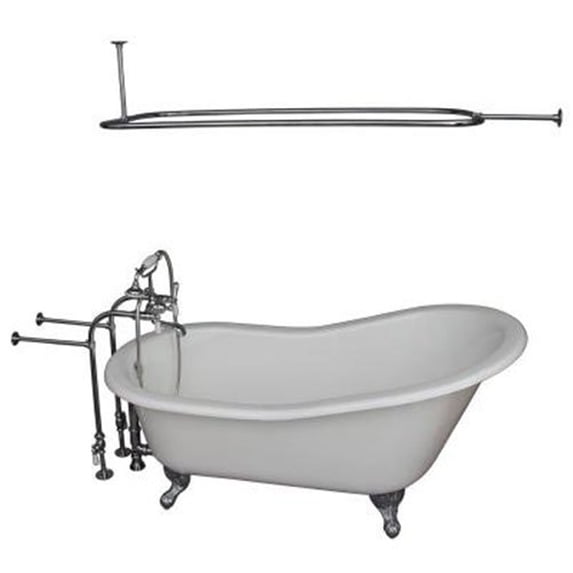 BarclayTub Kit 60" CI Slipper, Shwr