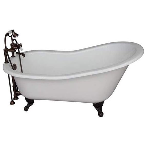 BarclayTub Kit 60" CI Slipper, Tub