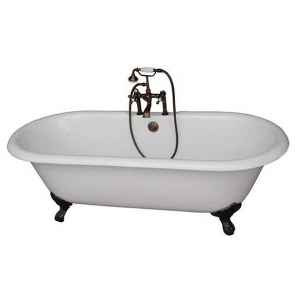 BarclayTub Kit 67" CI Dbl Roll Top