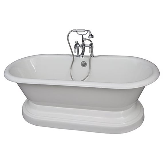 BarclayTub Kit 67" CI Dbl Roll Top