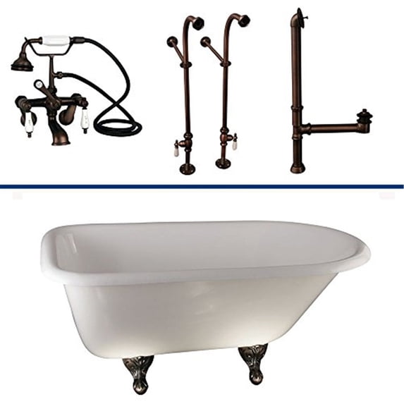 BarclayTub Kit 67" CI Roll Top,
