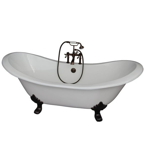 BarclayTub Kit 72" CI Dbl Slipper