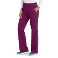 Grey's Anatomy Signature Womens GNP508 Flat Front Pant-Wine-XX-Large