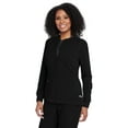 thumbnail image 1 of Barco Grey's Anatomy Stretch 3-Pocket Princess Line Warm-Up Scrub Jacket for Women Black XS, 1 of 6