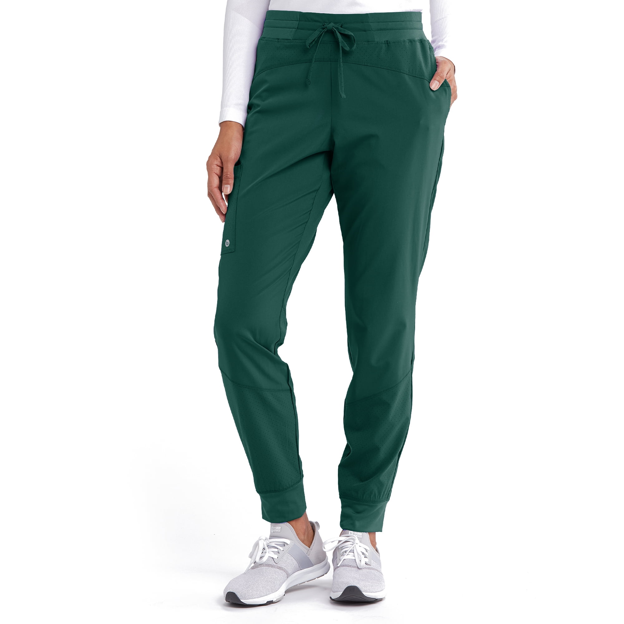 Barco ONE – Women's Boost Jogger Pant, Mid-Rise Medical Scrub Pant w/ 4-Way  Stretch Fabric \u0026 3 Pockets Hunter Green L - Walmart.com