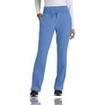 thumbnail image 1 of Barco One 5206 Mid Rise Flare Leg Knit Waist Pant-Ciel Blue-L, 1 of 2