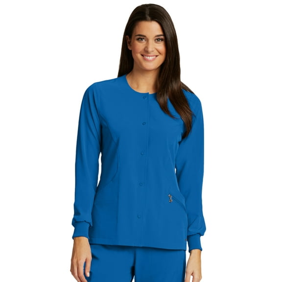 Barco One Princess Round Neck Warm-Up Scrub Jacket