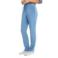 thumbnail image 1 of Barco One Wellness BWP506 Women's 4 Pocket Flat Gel Drawcord Cargo Scrub Pant Ciel Blue LT, 1 of 2