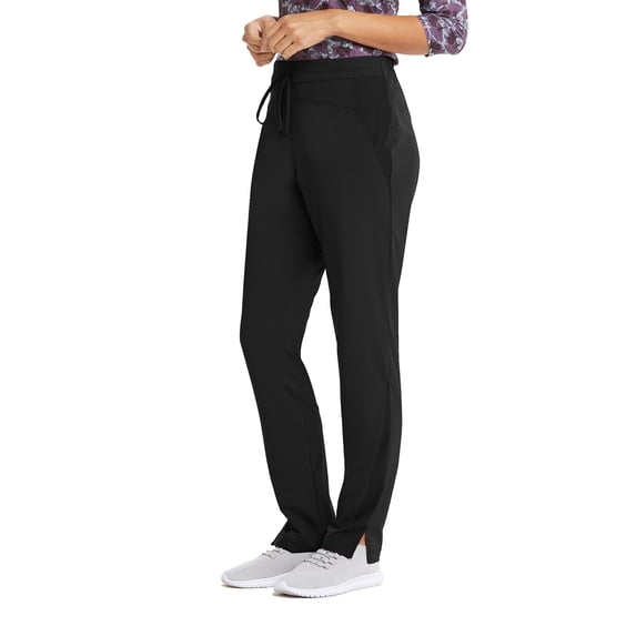 Barco One Wellness BWP506 Women's 4 Pocket FlatGel Drawcord Cargo Scrub Pant Black MP