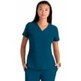 thumbnail image 1 of Barco One Women's 4-Pocket Princess Seam V-Neck Scrub Top - 5105, 1 of 7