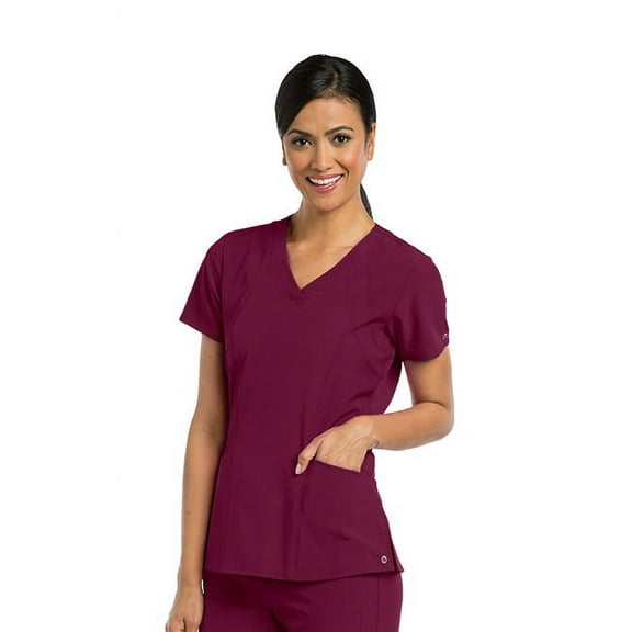 Barco One Women's 4-Pocket Sporty V-Neck Scrub Top - 5106
