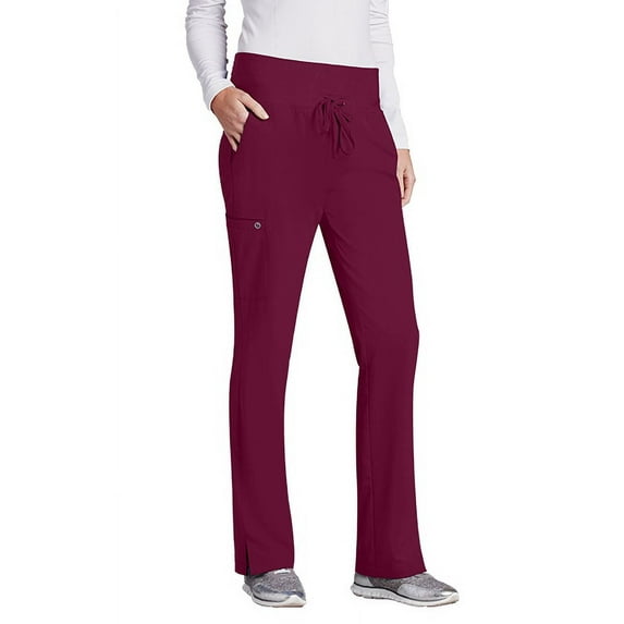 Barco One Women's 5-Pocket Knit Waistband Flare Scrub Pant - 5206X