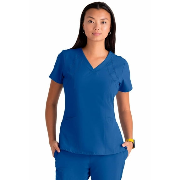 Barco One 5105 Women's V-Neck Scrub Top New Royal M