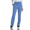 thumbnail image 1 of Barco One Womens 5206 Flare Leg Knit Waist Pant-Ciel Blue-M Petite, 1 of 2