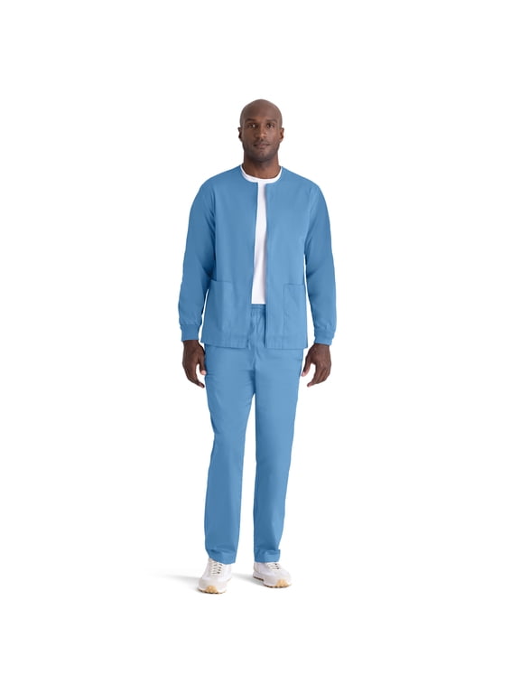 Essentials Warm-Up Jacket Crew Neck Ciel Blue, Scrub Jacket (Men's/Women's)