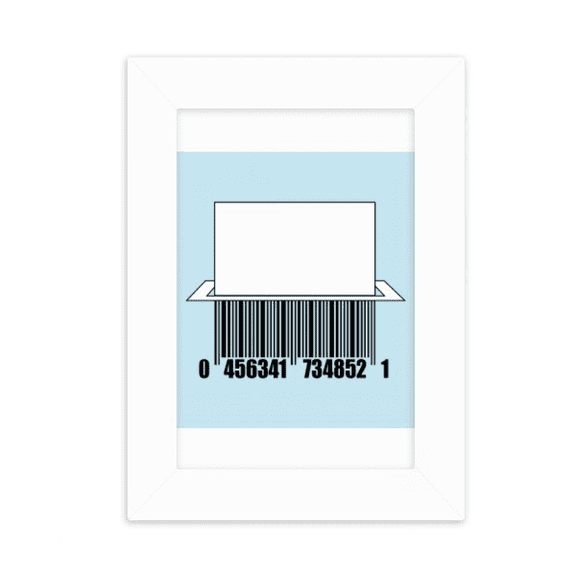 Barcode Cutting Paper Crushing Desktop Photo Frame Picture Display Decoration Art Painting