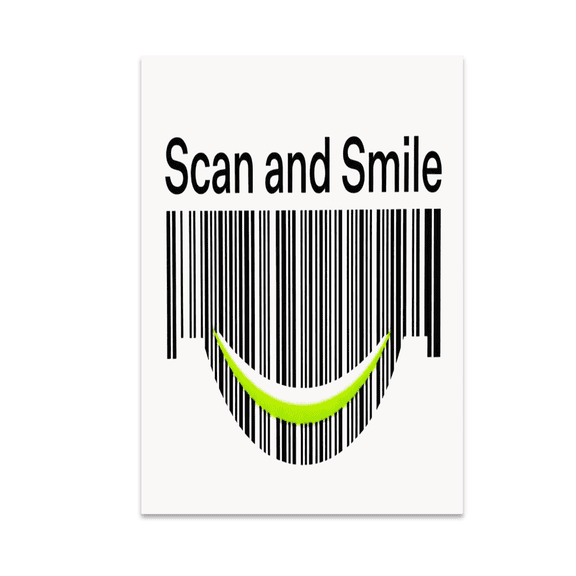 Barcode Humor Wall Art - Office Decor - 13x19 Poster Print