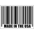 thumbnail image 1 of Barcode Made in USA 3M Reflective sticker| us u.s.a. Funny Decal, 1 of 3