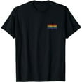 thumbnail image 1 of Barcode Rainbow Flag Subtle Pride Month LGBT Equality T-Shirt, 1 of 5