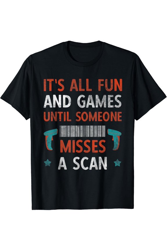 Barcode Reader Postal Warehouse Associate Picker T-Shirt Size S-5XL
