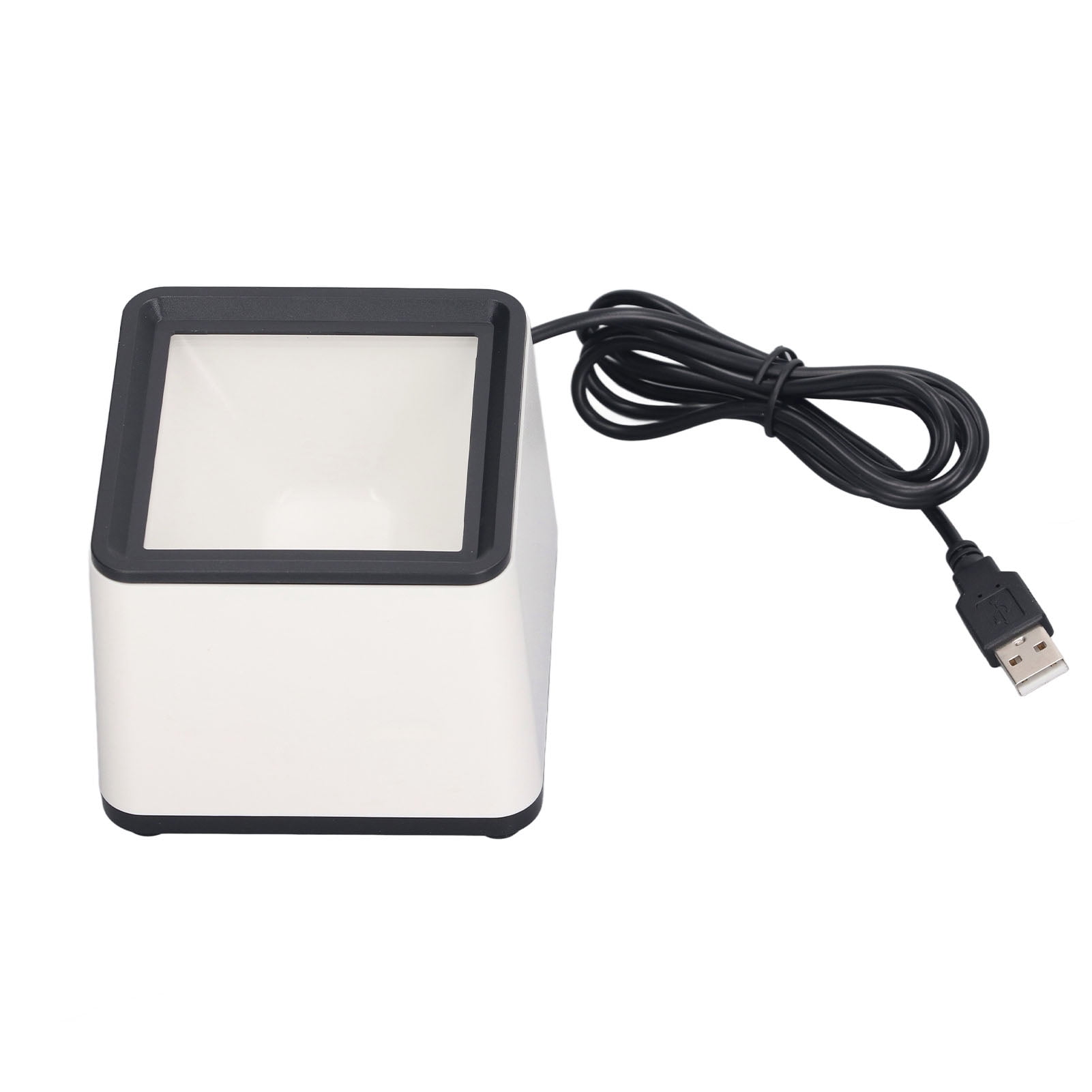 Barcode Reader, Voice Announcement QR Scanner Desktop Compact 2D For
