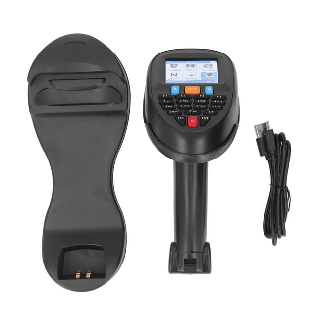 Barcode Scanner 2.4GHz Wireless CCD Red Light Barcode Reader 2.2in
