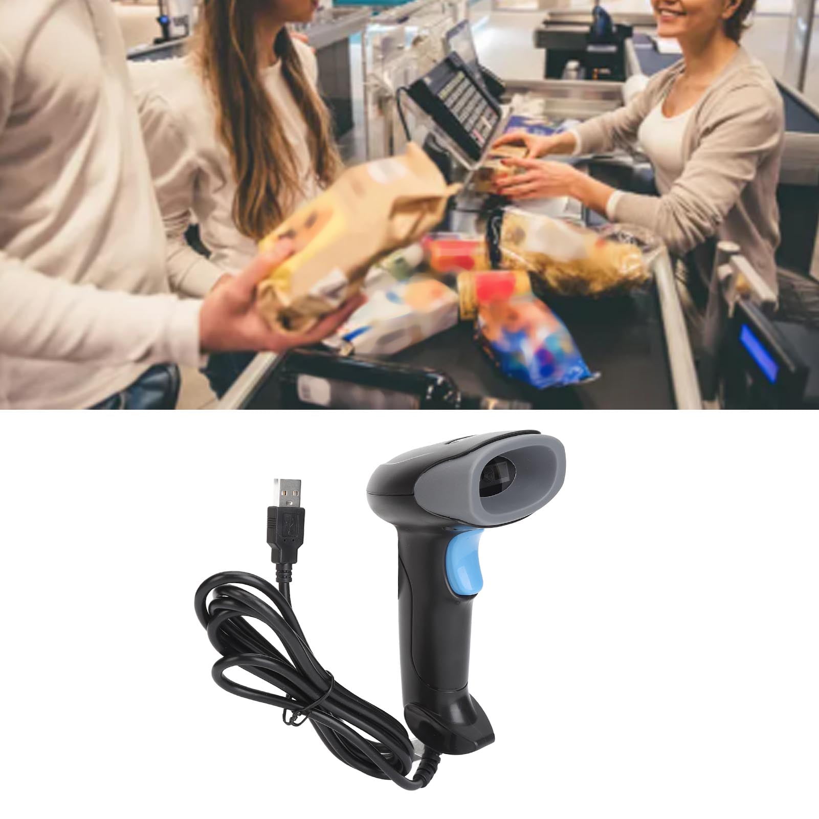 Barcode Scanner, 2D Industrial Barcode Scanner Efficient High Accuracy