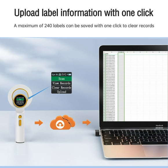Barcode Scanner,Bt Usb 240pcs Function Cat Chip Verification With 240pcs Scanner Microchip Function Oled Usb With Animal Handheld Bt Screen 134.2khz Animal Labels Oled Screen Scanner