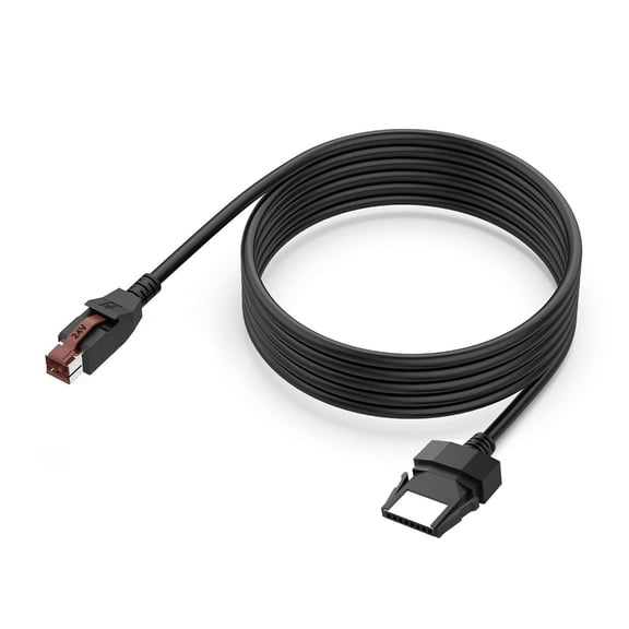 Barcode Scanner Cable 24V Powered USB Power Supply Data Line Cable Replacement for Printer POS Systems Medically Devices