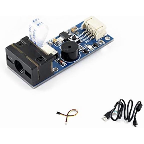 Barcode Scanner Module 1D/2D Codes Barcode, QR Code Reader Onboard Micro USB and UART Serial Port Directly Plugged into Computer
