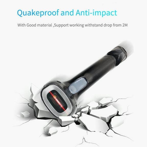 Barcode Scanner USB Connection Wired 1D 2D Scanning Reader with Stand for Market Warehouse Library