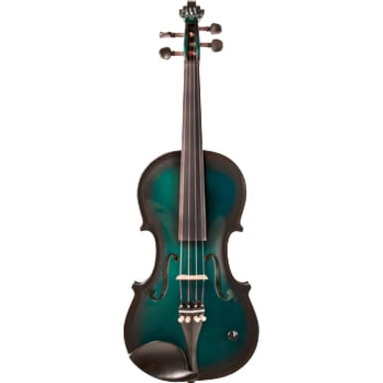 Barcus Berry Vibrato-AE Series Acoustic-Electric Violin, Metallic Green
