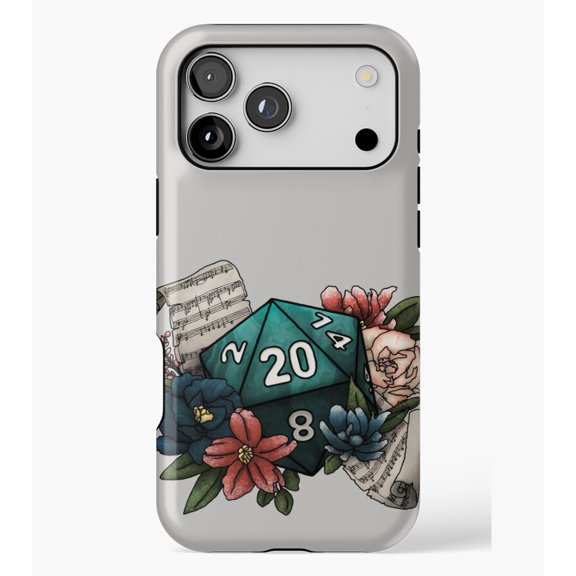 Bard Class D20 - Tabletop Gaming Dice M3302, Protective Case for iPhone 17 16 15 14 13 12 11 Pro Max – Modern Unisex Style