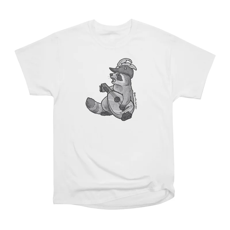 Bard Raccoon T-Shirt Tee Gift For Him Merch For Her Apparel For Friend ...