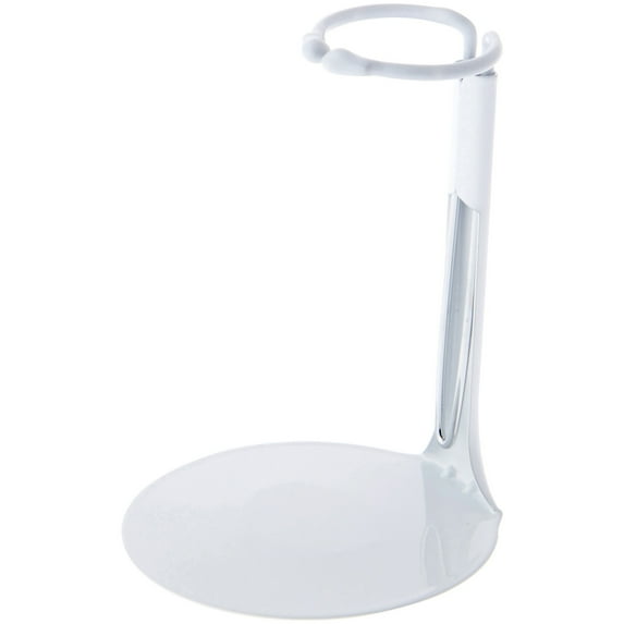 Bard's 791W White Adjustable Doll Stand, fits 6 to 9 inch Dolls, waist width adjusts from 1.25 to 1.75 inches, Pack of 2