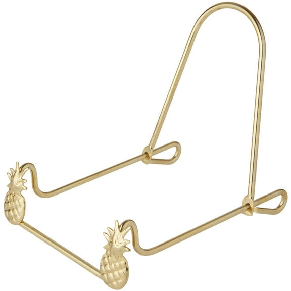 Bard's Adjustable Brass Metal Easel, Pineapple, 5" H x 4" W x 5" D, Pack of 2