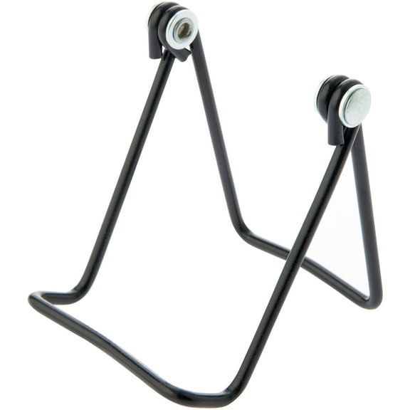 Bard's Adjustable Vinyl Covered Black Wire Easel Stand, 3" H x 3" W x 3.25" D, Pack of 6