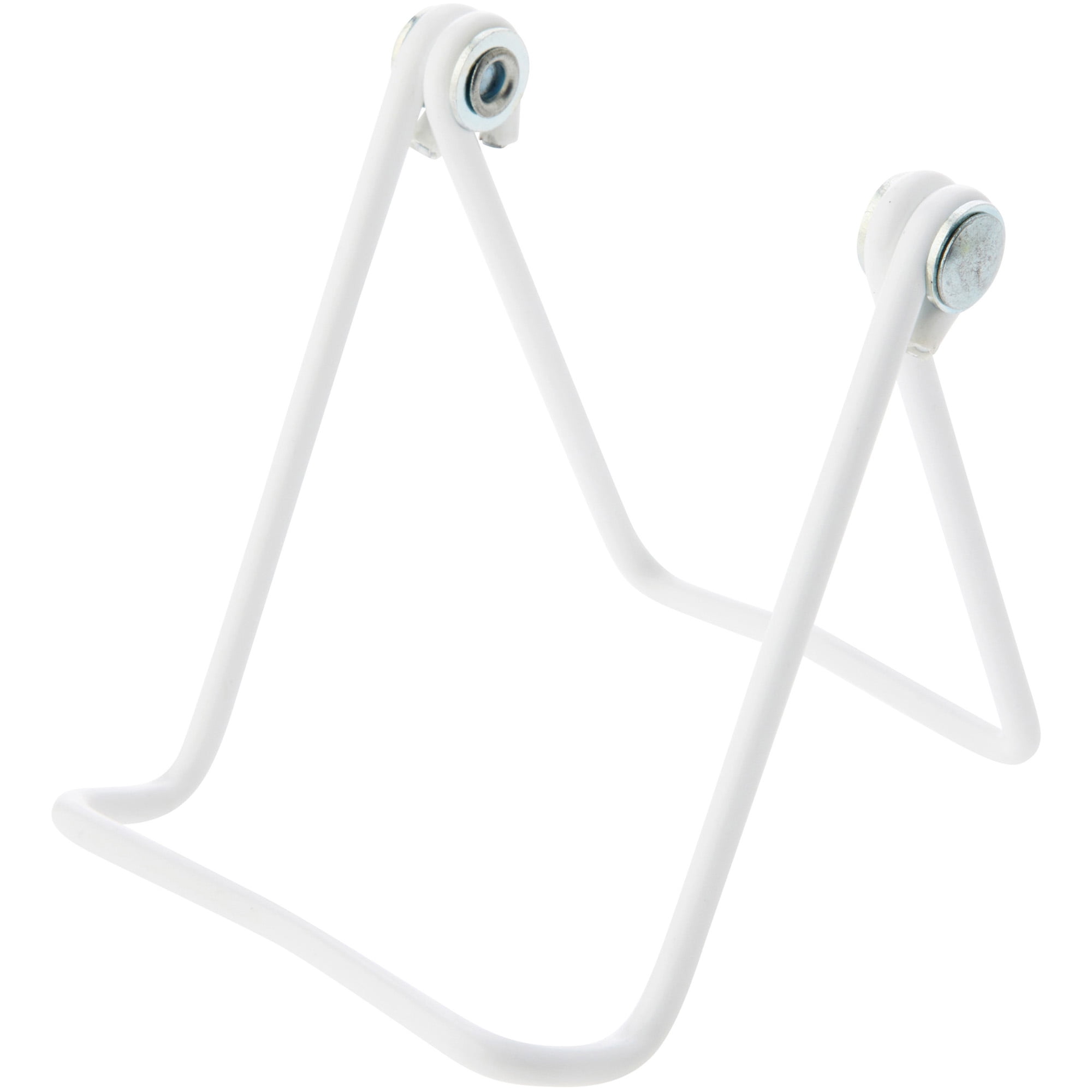 Bard's Adjustable Vinyl Covered White Wire Easel Stand, 3" H x 3" W x 3.25" D, Pack of 2