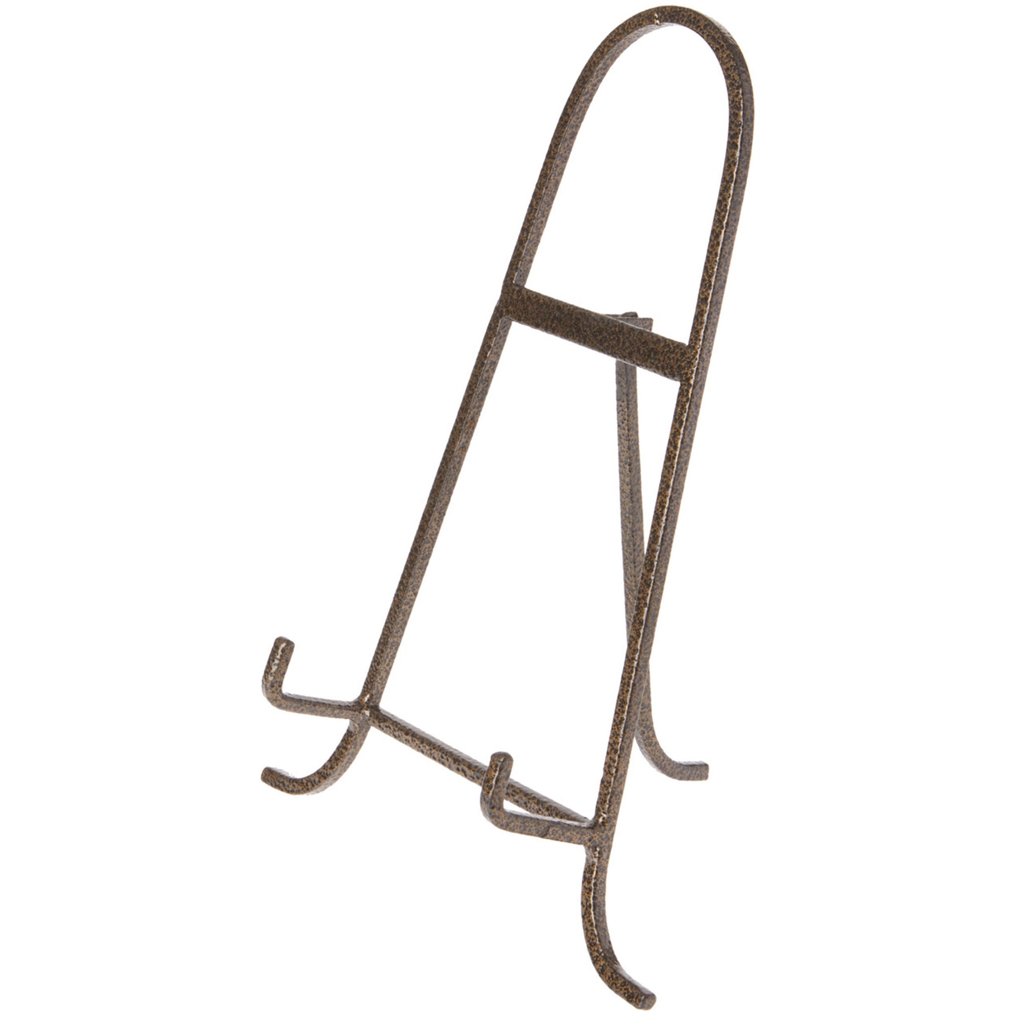 Bard's Antique Gold-toned Wrought Iron Easel, 11" H x 7.75" W x 5.5" D (For 8.5" - 15" Plates), Pack of 2