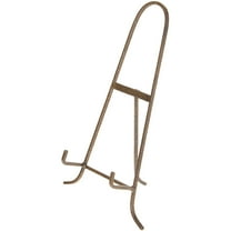 Bard's Antique Gold-toned Wrought Iron Easel, 14.5" H x 9.375" W x 6" D (For 11" - 17" Plates)