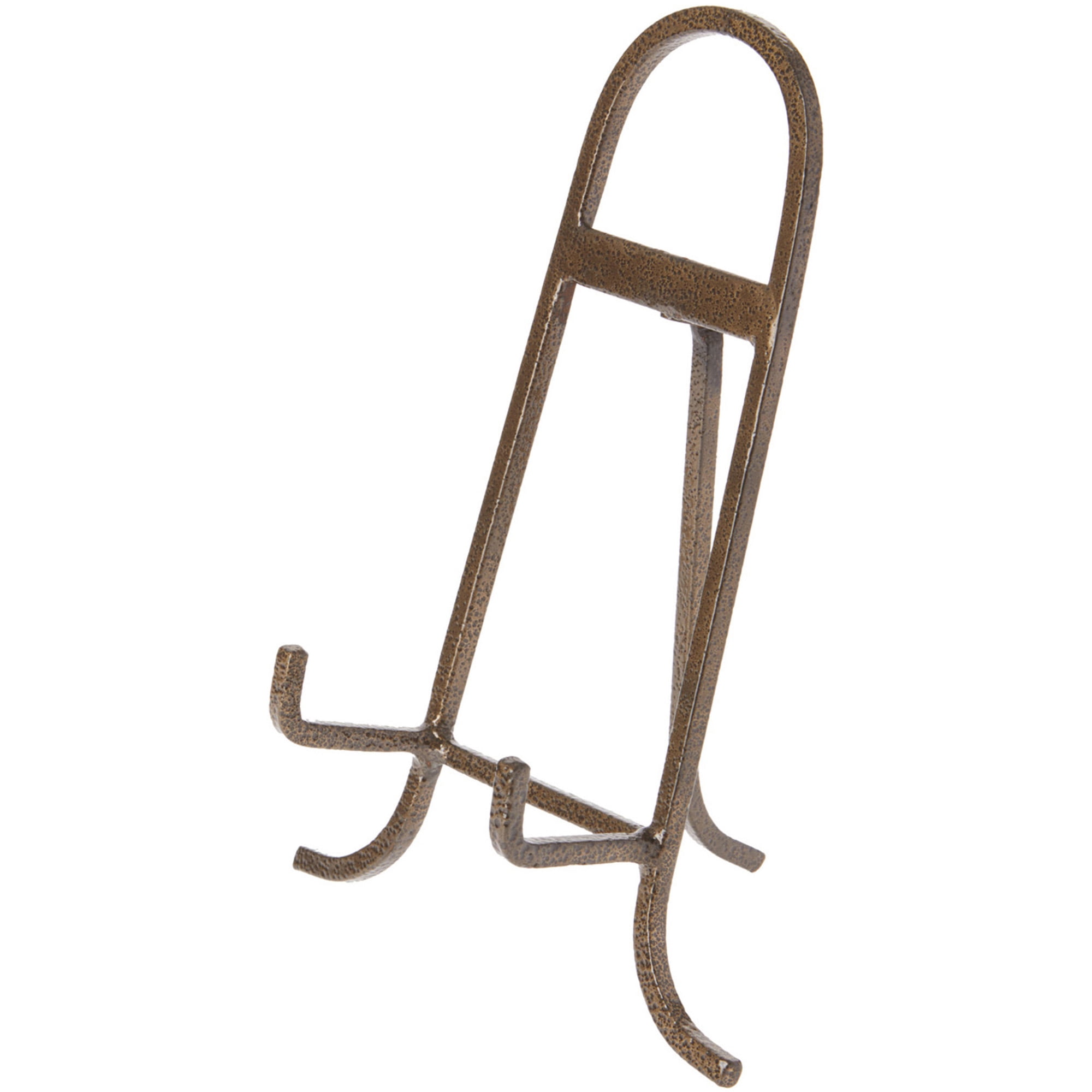 Bard's Antique Gold-toned Wrought Iron Easel, 8.75" H x 7" W x 4" D (For 7.5" - 12" Plates)