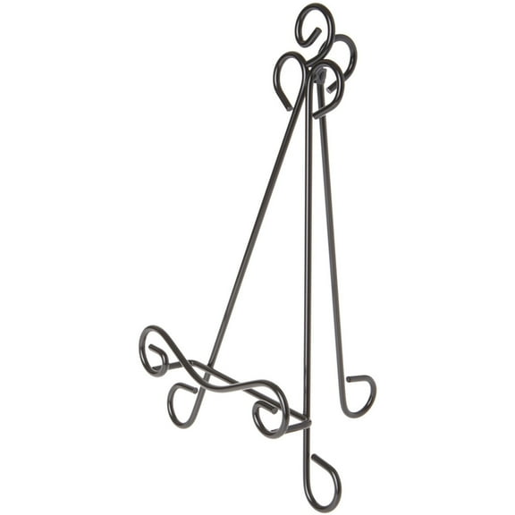 Bard's Black Metal Easel, 13" H x 7.5" W x 8" D (For 9" - 11.5" Plates)