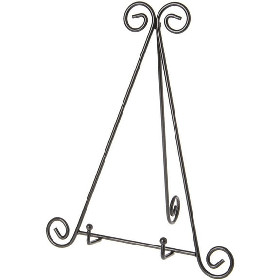 Bard's Black Metal Easel, 15" H x 12" W x 10" D (For 10.5" - 11.5" Plates)