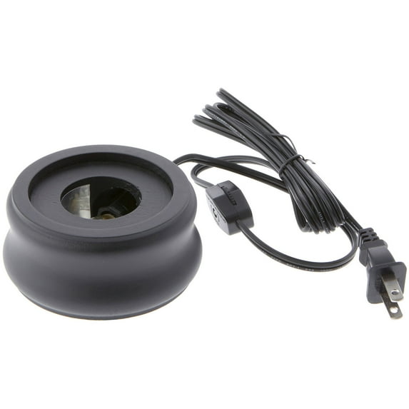 Bard's Black Round Lighted Display Base, 2" H x 4" W x 4" D