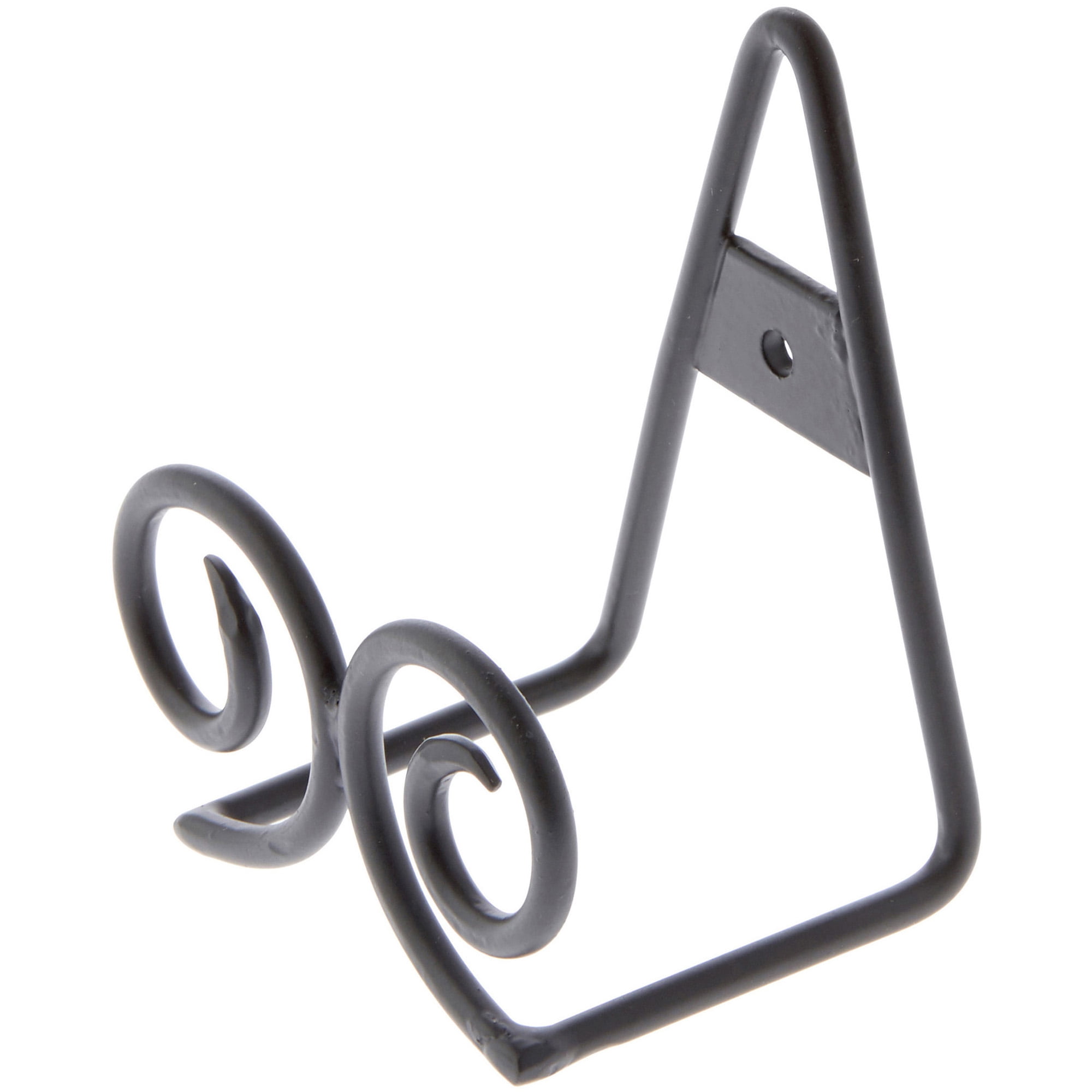 Bard's Black Twin Scroll Wall Mountable Display Easel Stand, 3.5" H x 3.75" W x 2.5" D, Pack of 3