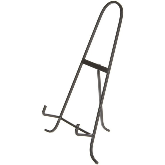 Bard's Black Wrought Iron Easel, 14.5" H x 9.375" W x 6" D (For 11" - 17" Plates)
